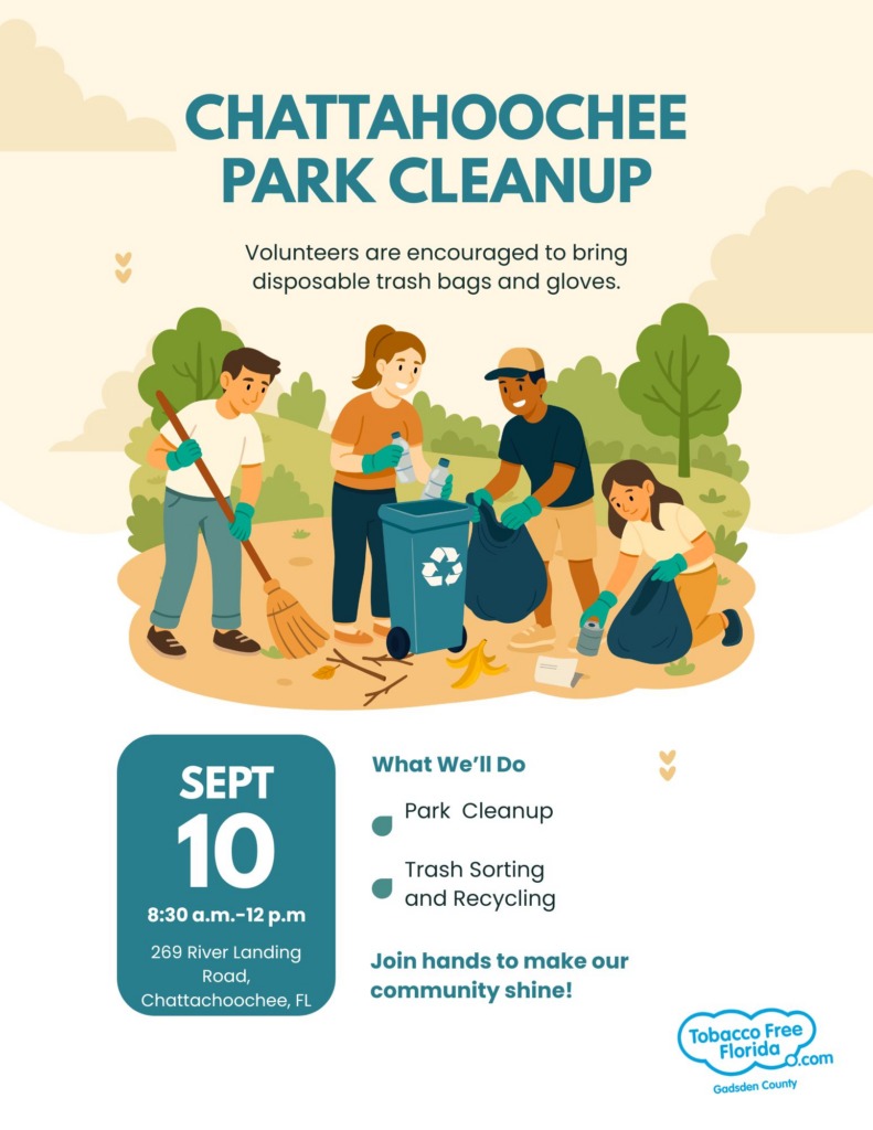 Park Clean Up event flyer