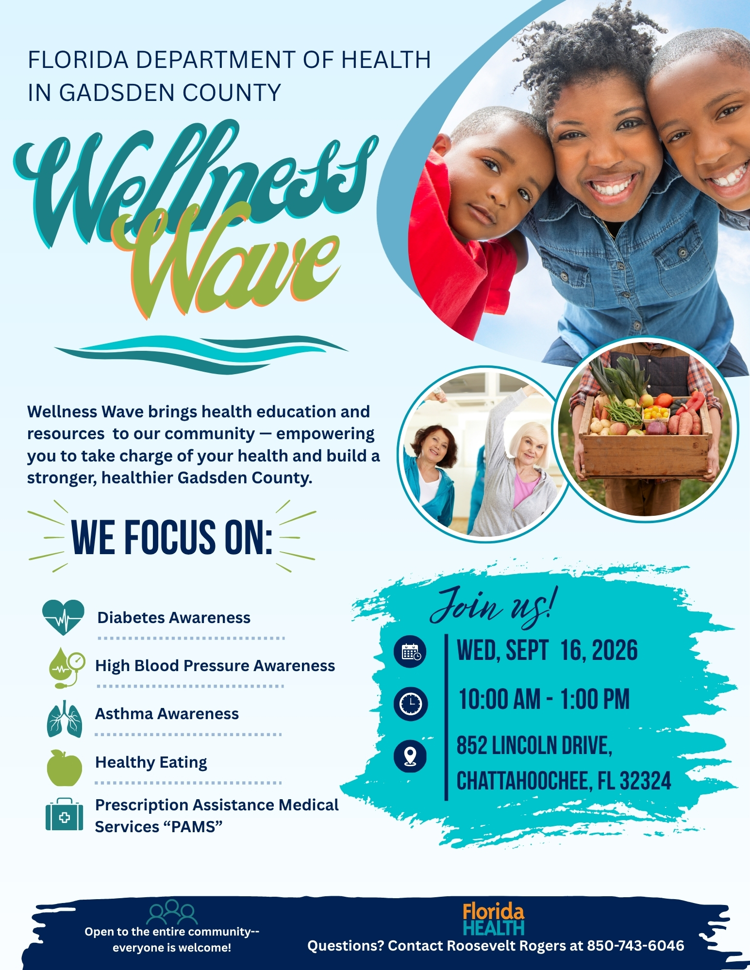 Flyer for wellness wave event