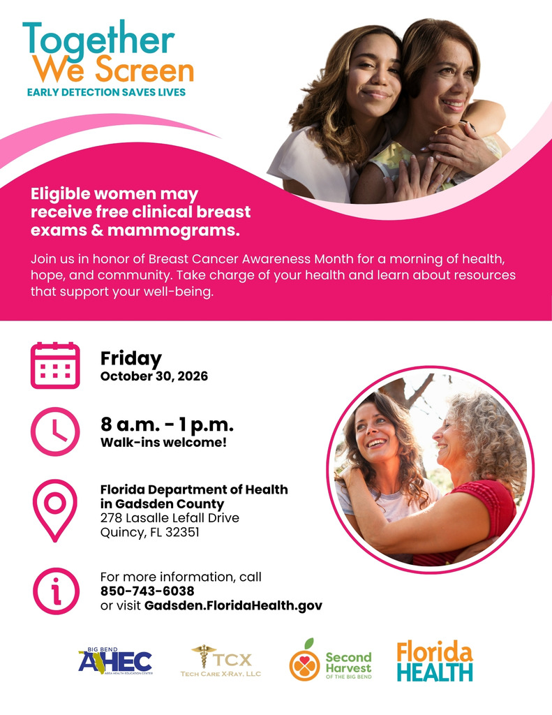 Flyer for breast cancer awareness event
